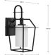 Chilton 1 Light 15 inch Textured Black Outdoor Wall Lantern