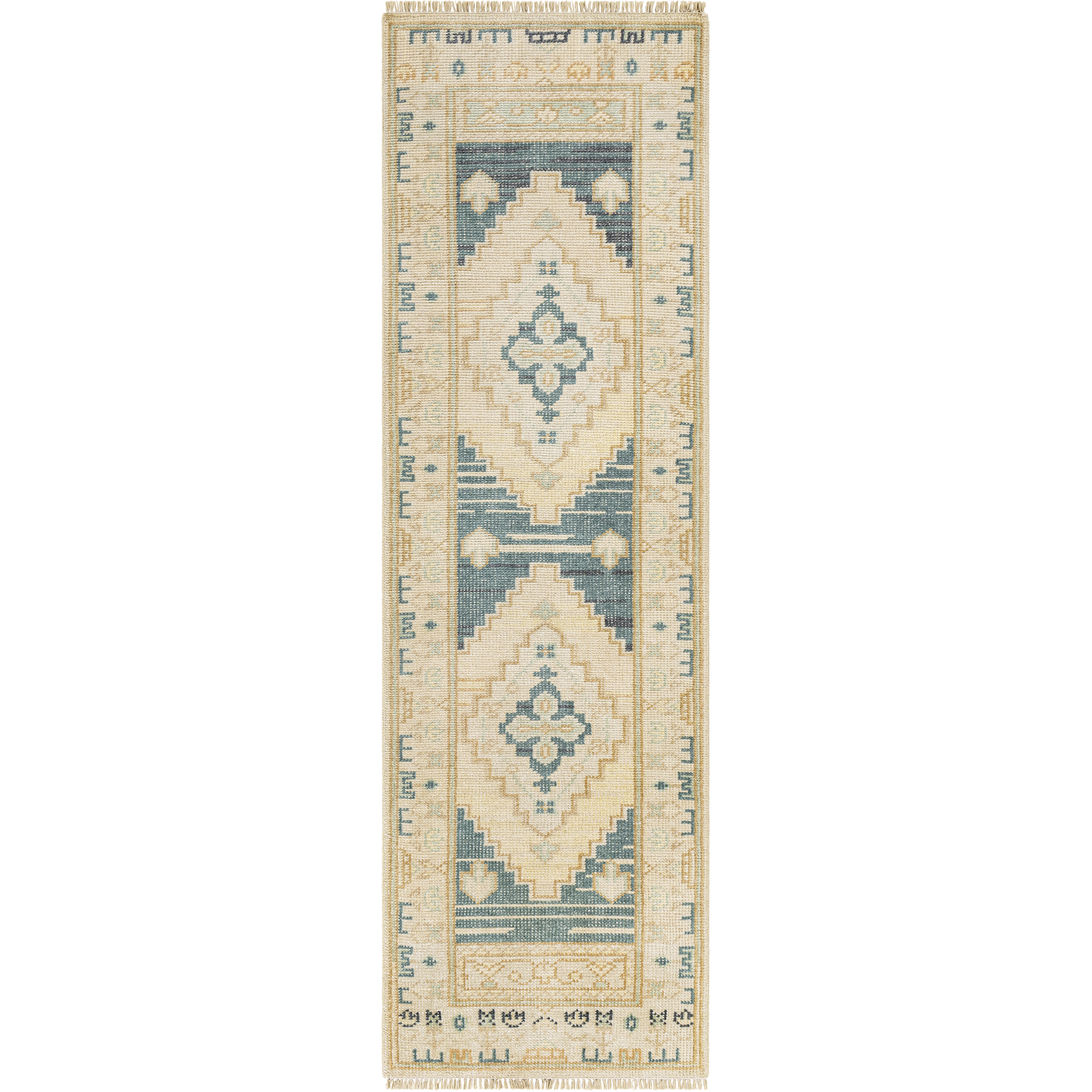 Anadolu 96 X 30 inch Light Grey Rug in 2.5 x 8, Runner