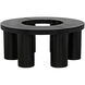 Pluto 40 X 40 inch Hand Rubbed Black Coffee Table