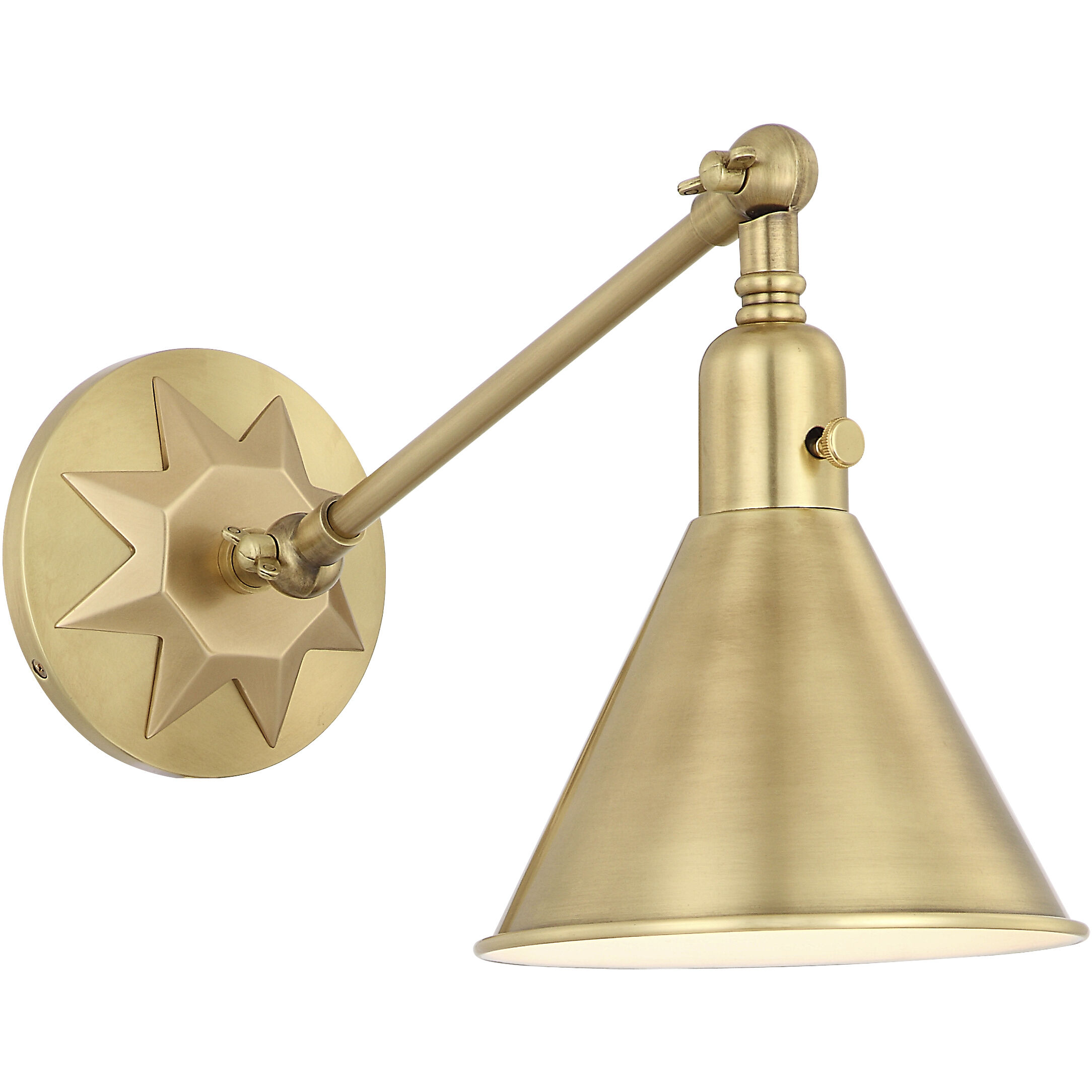 Morgan 17 inch 60.00 watt Aged Brass Task Sconce Wall Light