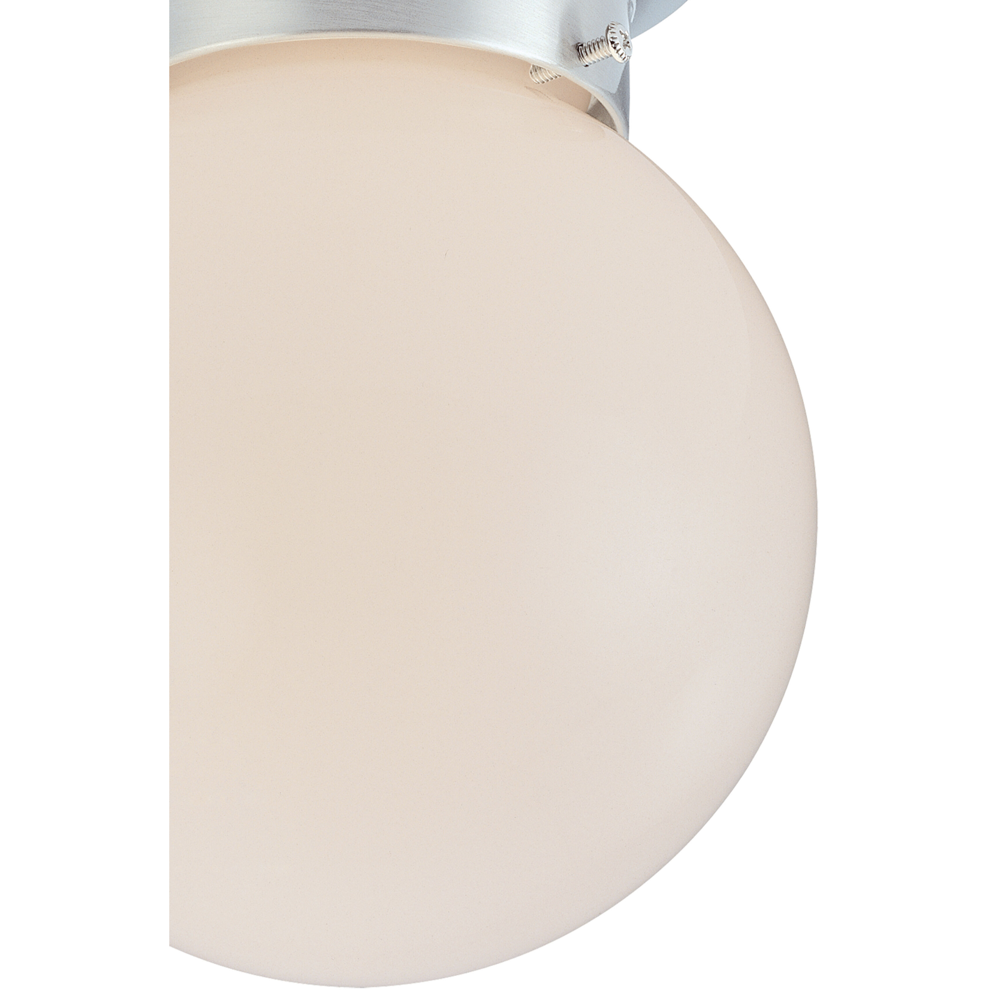 Orb 1 Light 6 inch Brushed Nickel Flush Mount Ceiling Light