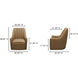 Bowie Brown Swivel Chair