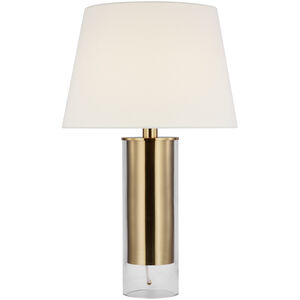 Paloma Contreras Anais 26.75 inch 15.00 watt Clear Glass and Polished Brass Table Lamp Portable Light, Medium