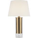 Paloma Contreras Anais 26.75 inch 15.00 watt Clear Glass and Polished Brass Table Lamp Portable Light, Medium