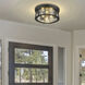Cape Harbor 3 Light 16 inch Matte Black Flush Mount Ceiling Light