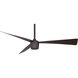 Star 7 52 inch Oil Rubbed Bronze Indoor DC Motor Ceiling Fan, Remote Control Included
