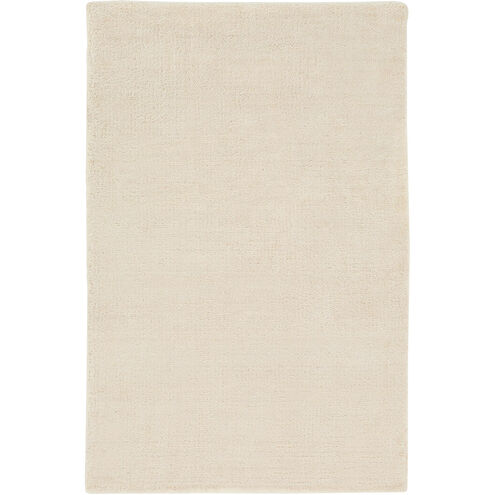 Pure 36 X 24 inch Neutral Area Rug, Bamboo Silk and Cotton