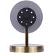 Harken 1 Light 7.75 inch Matte Black and Gold Vanity Light Wall Light