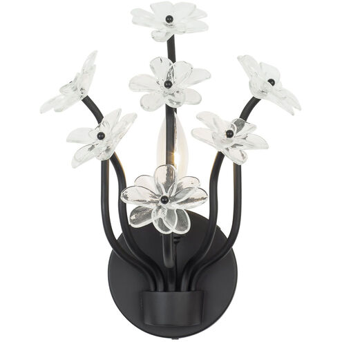 Wildflower Sconce Wall Light in Matte Black, Smithsonian Collaboration