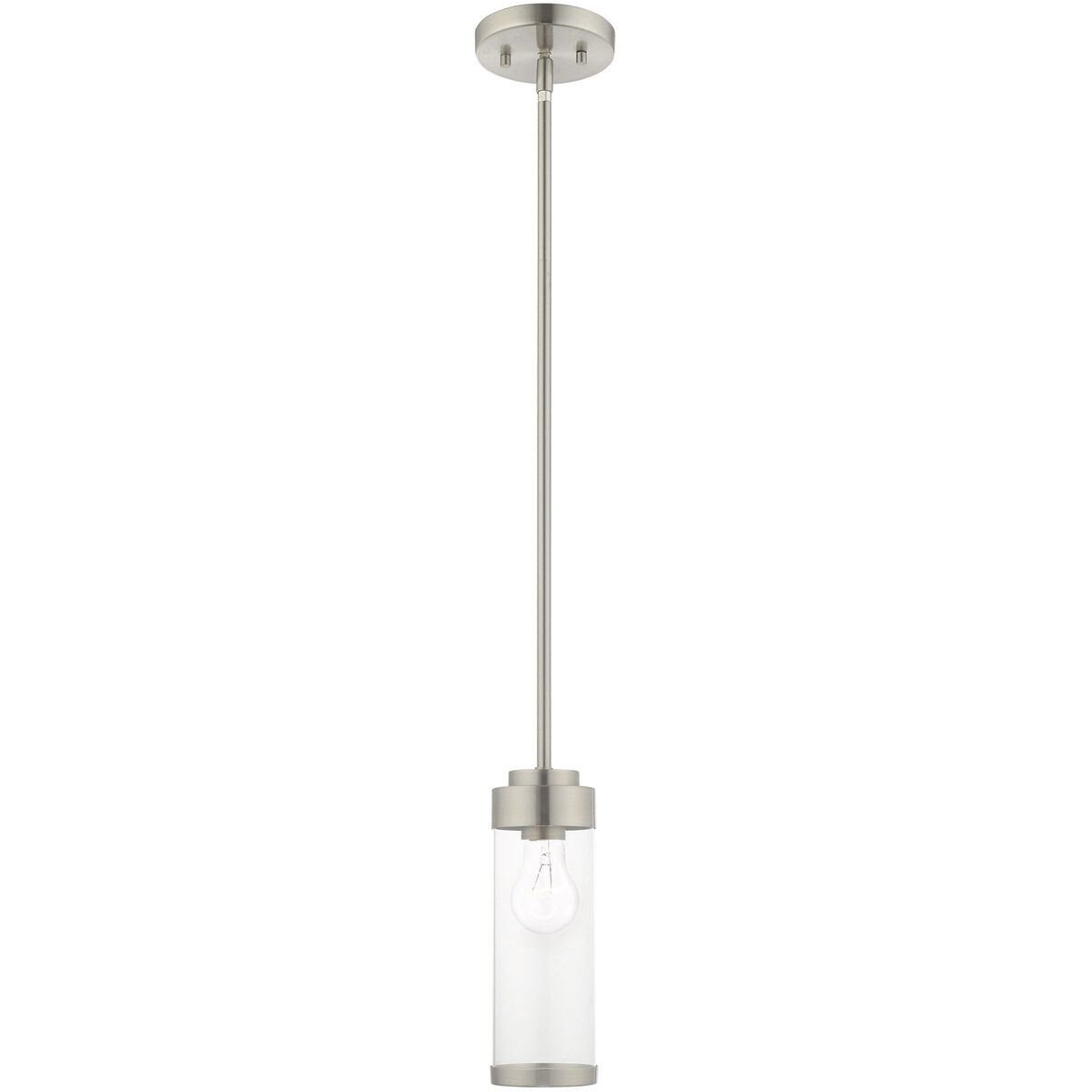Hillcrest 1 Light 5 inch Brushed Nickel Mini Pendant Ceiling Light