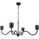 Alora Mood Effie 4 Light 39 inch Matte Black Chandelier Ceiling Light
