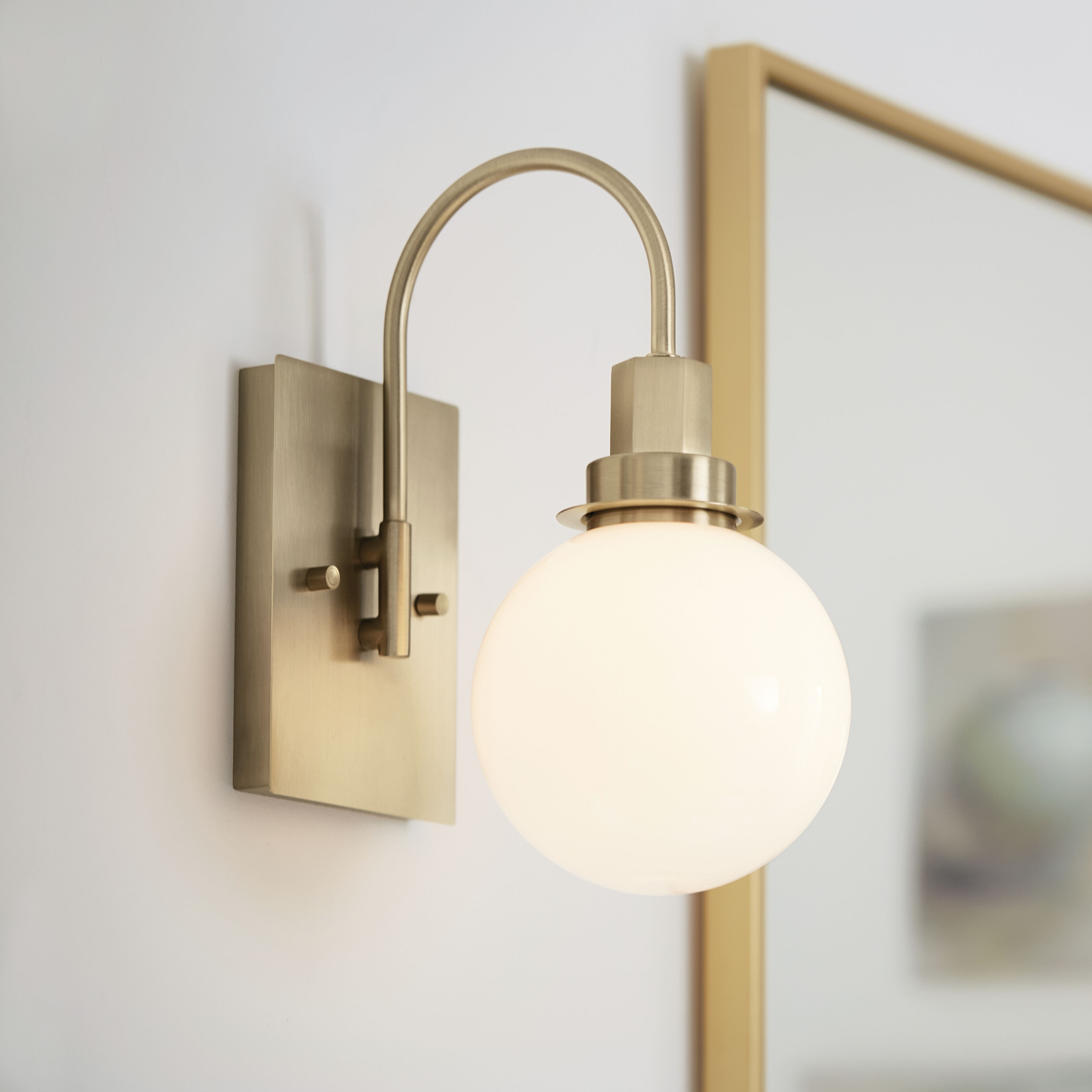 Hex LED 5.75 inch Champagne Bronze Wall Sconce Wall Light