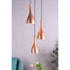 Aiken 3 Light 14 inch Honey Gold Pendant Ceiling Light