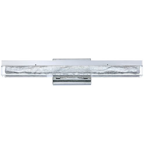 Ice Age 1 Light 24 inch Chrome Vanity Light Wall Light