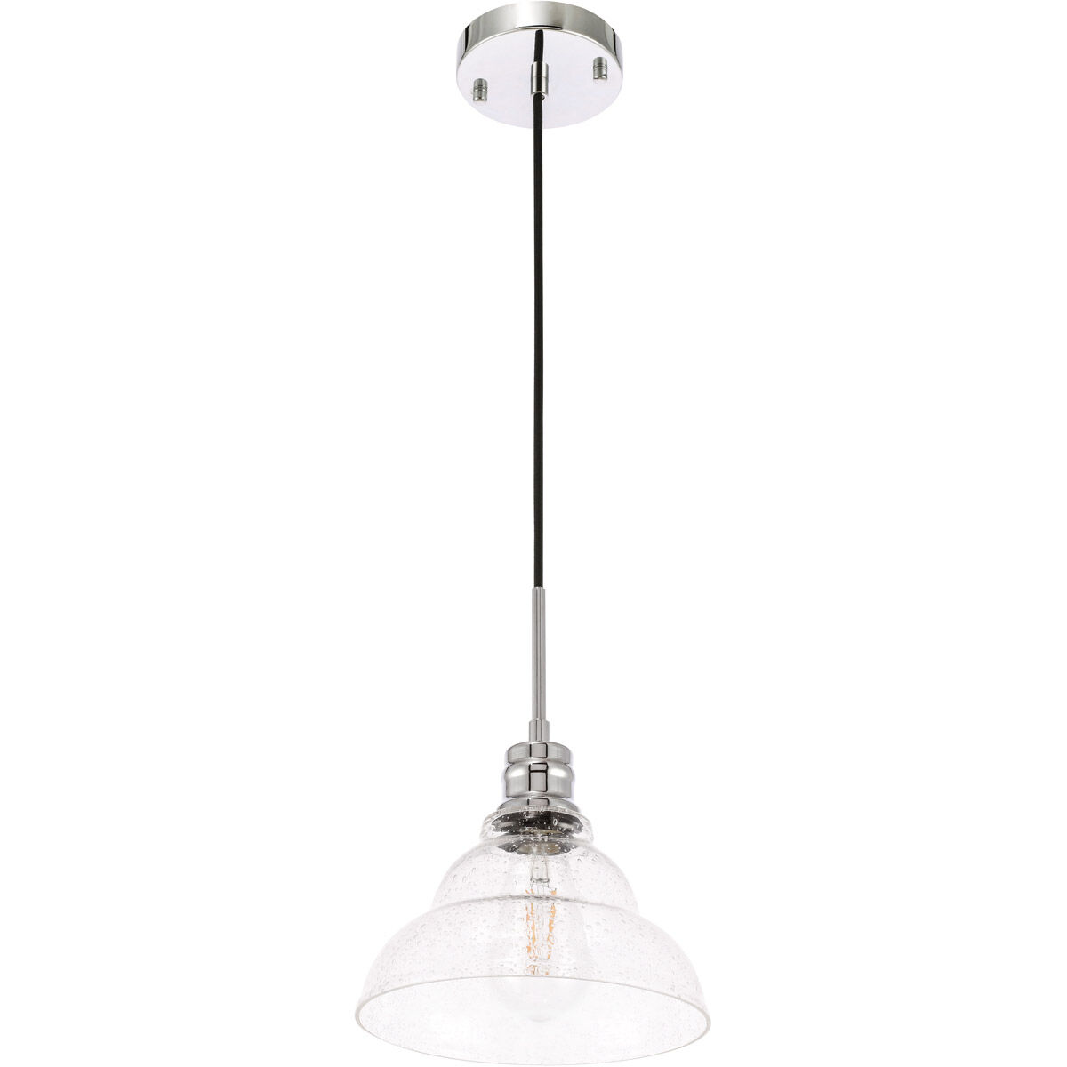 Gil 1 Light 8.5 inch Chrome Pendant Ceiling Light