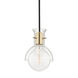 Riley 1 Light 6.25 inch Aged Brass Pendant Ceiling Light