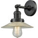 Franklin Restoration Halophane 1 Light 9 inch Oil Rubbed Bronze Sconce Wall Light in Clear Halophane Glass, Franklin Restoration