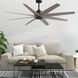 Atlas Ariella 64 inch Matte Black with Brushed Nickel Blades Ceiling Fan