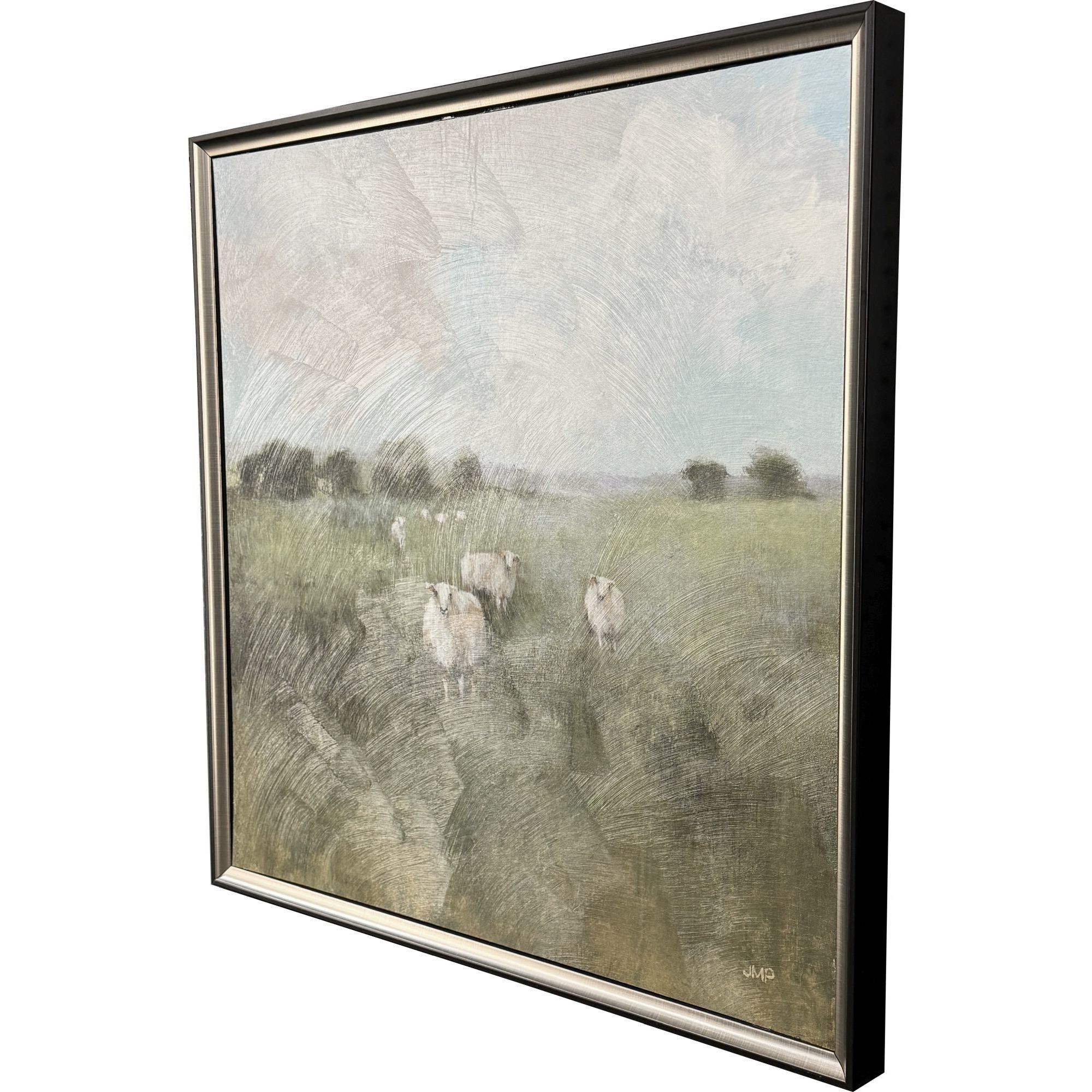 Pasture 29 X 29 inch Non-Glass Framed Art, Propac