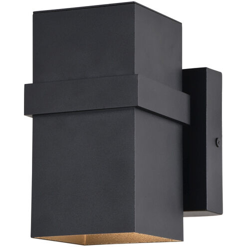 Lavage LED 7 inch Textured Black Outdoor Wall in 1