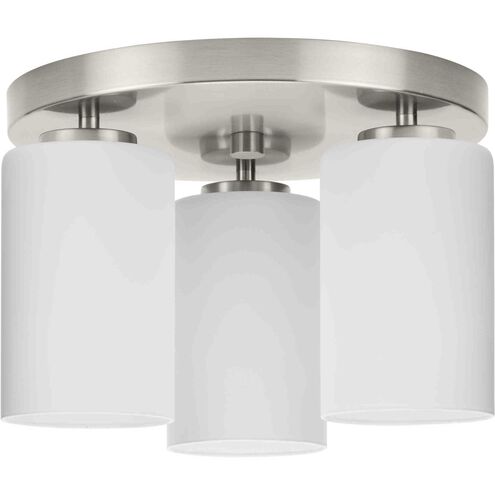 Cofield 3 Light 12 inch Brushed Nickel Flushmount Ceiling Light