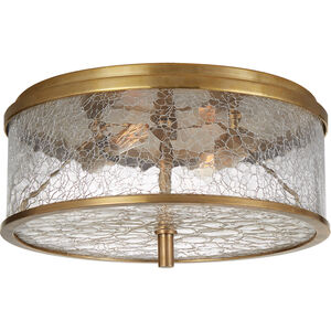 Kelly Wearstler Liaison 2 Light 12 inch Antique-Burnished Brass Flush Mount Ceiling Light, Medium