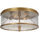 Kelly Wearstler Liaison Flush Mount Ceiling Light in Antique-Burnished Brass, Medium