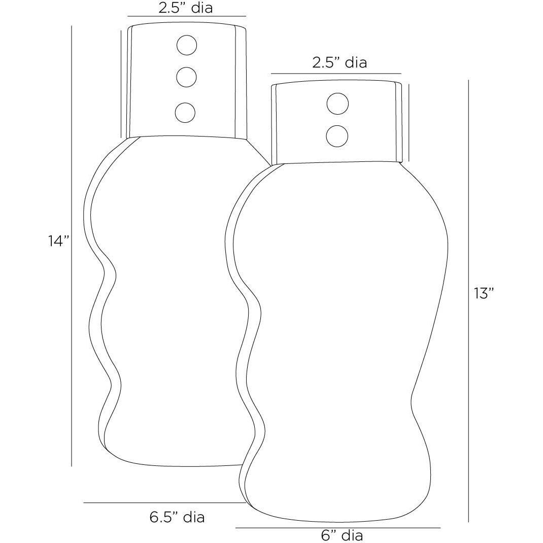 Decker Vases, Set of 2