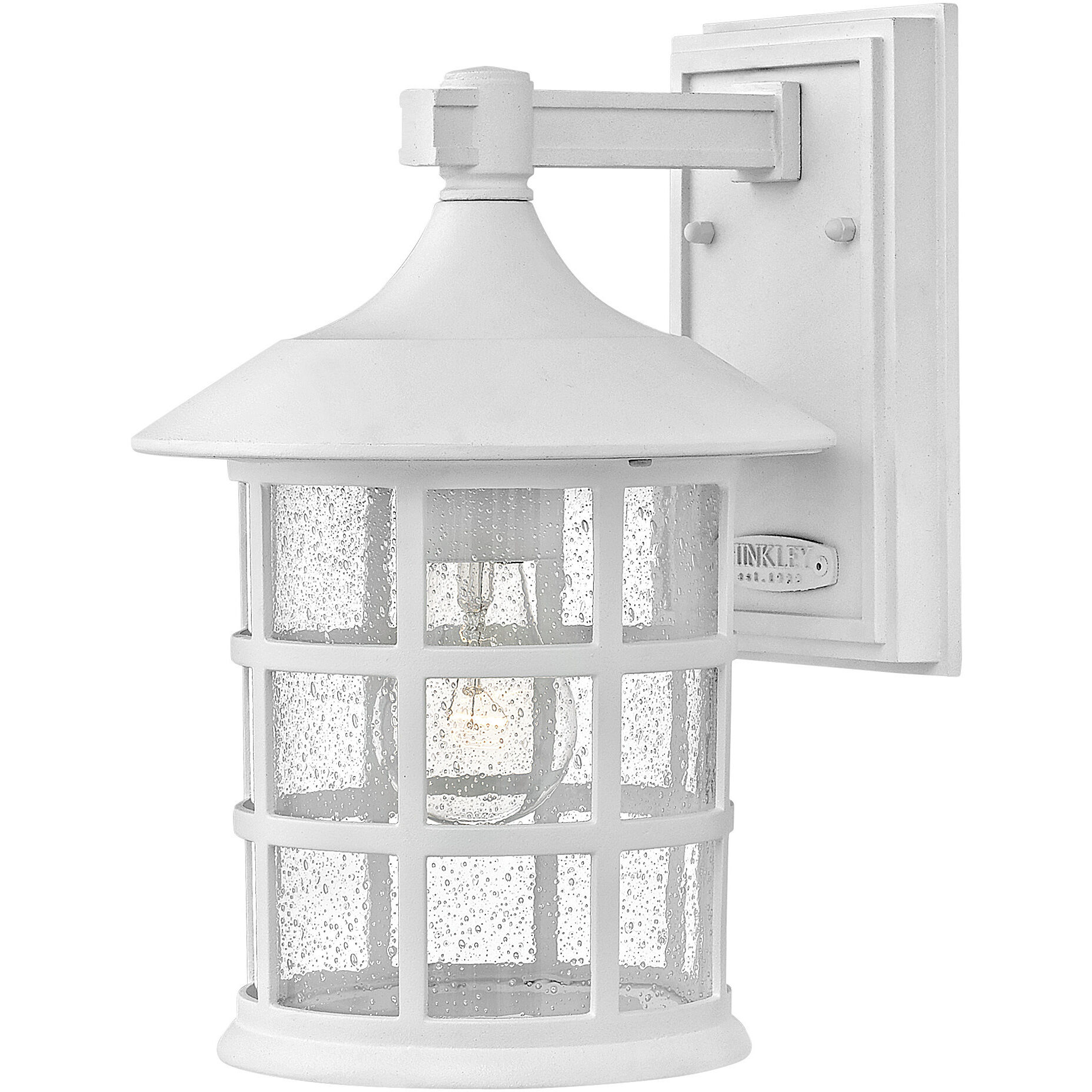 Freeport Outdoor Wall Mount Lantern in Classic White, Medium