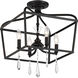 Laurel Estate 4 Light 14 inch Coal Semi Flush Ceiling Light