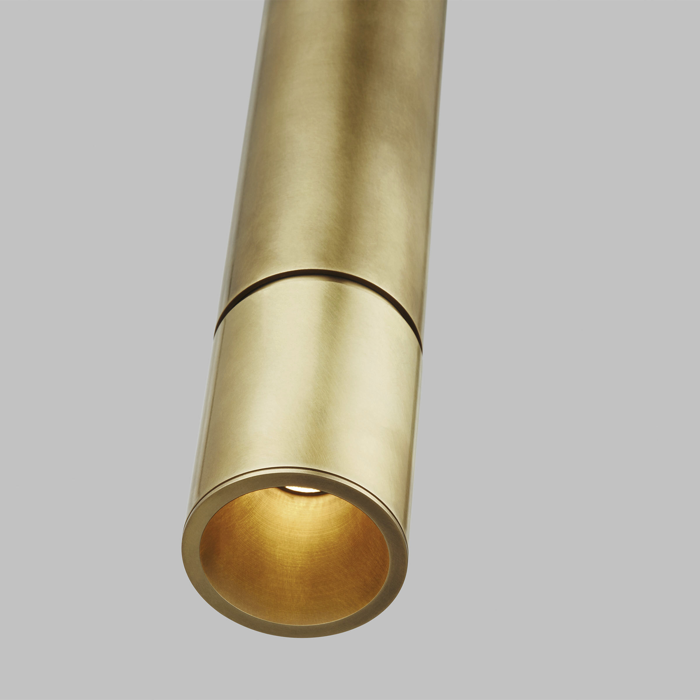 Mick De Giulio Sottile LED Natural Brass Pendant Ceiling Light, Integrated LED