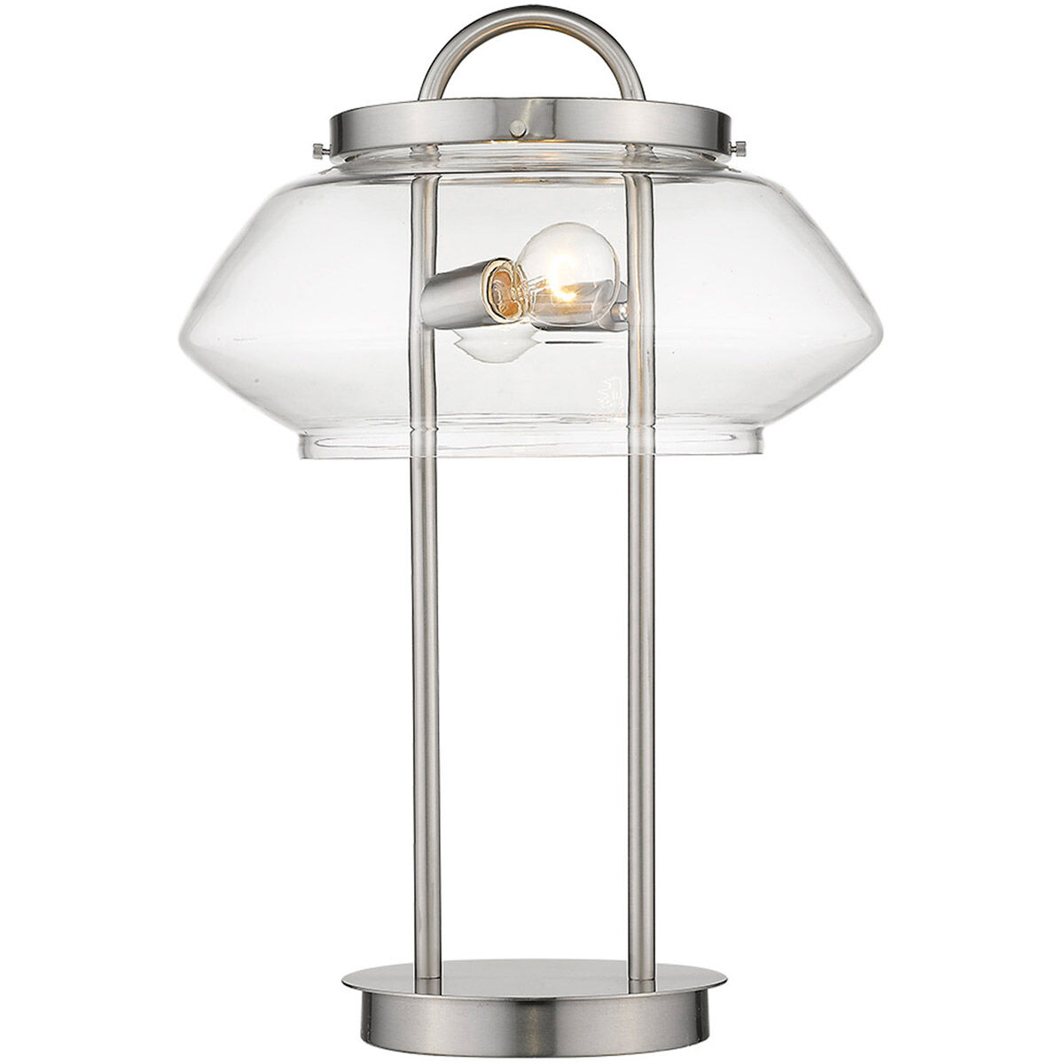 Garner 24 inch 60.00 watt Satin Nickel Table Lamp Portable Light