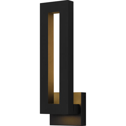 Pompeii LED 5.75 inch Earth Black Outdoor Lantern, Medium