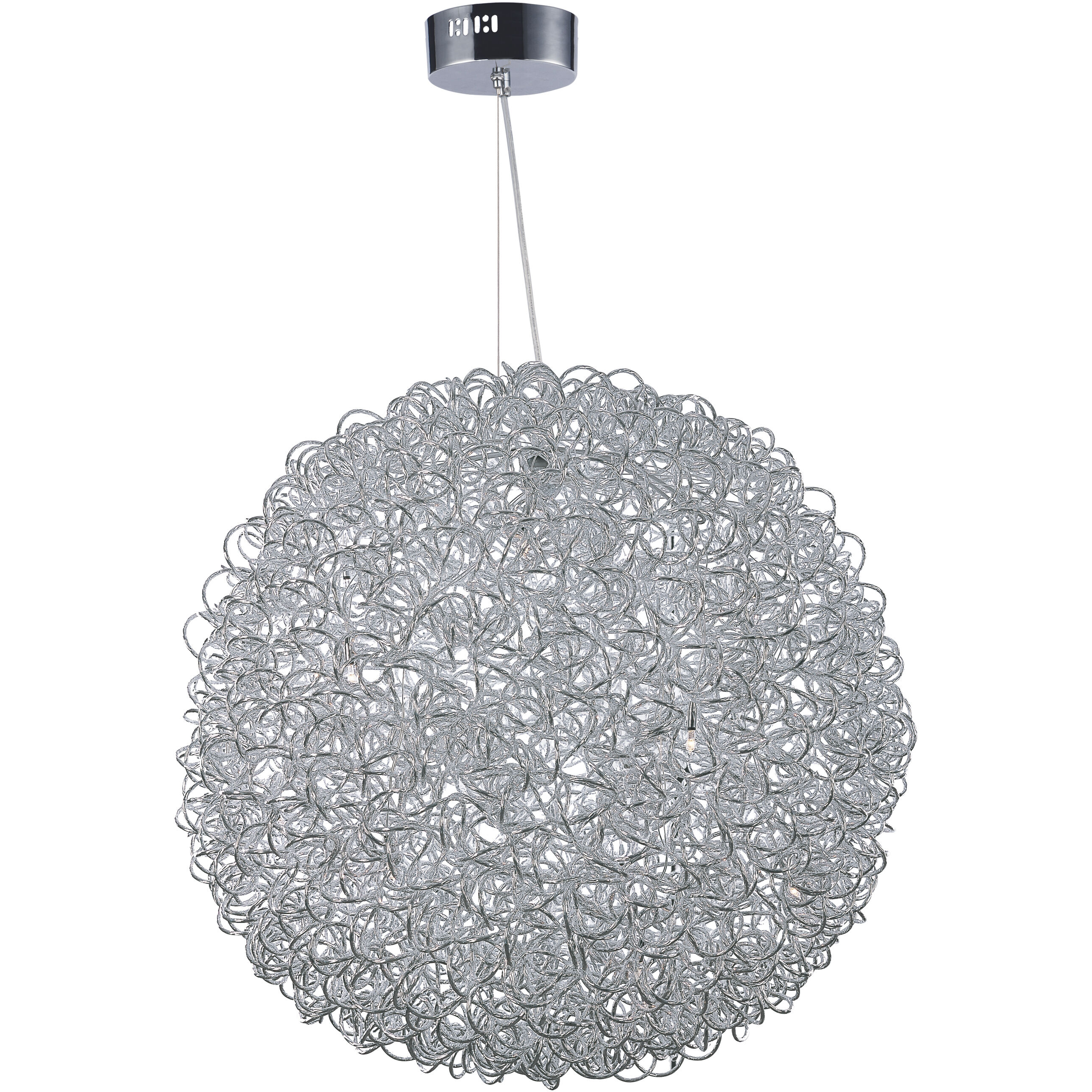 Romulus LED 31.5 inch Polished Chrome Single Pendant Ceiling Light