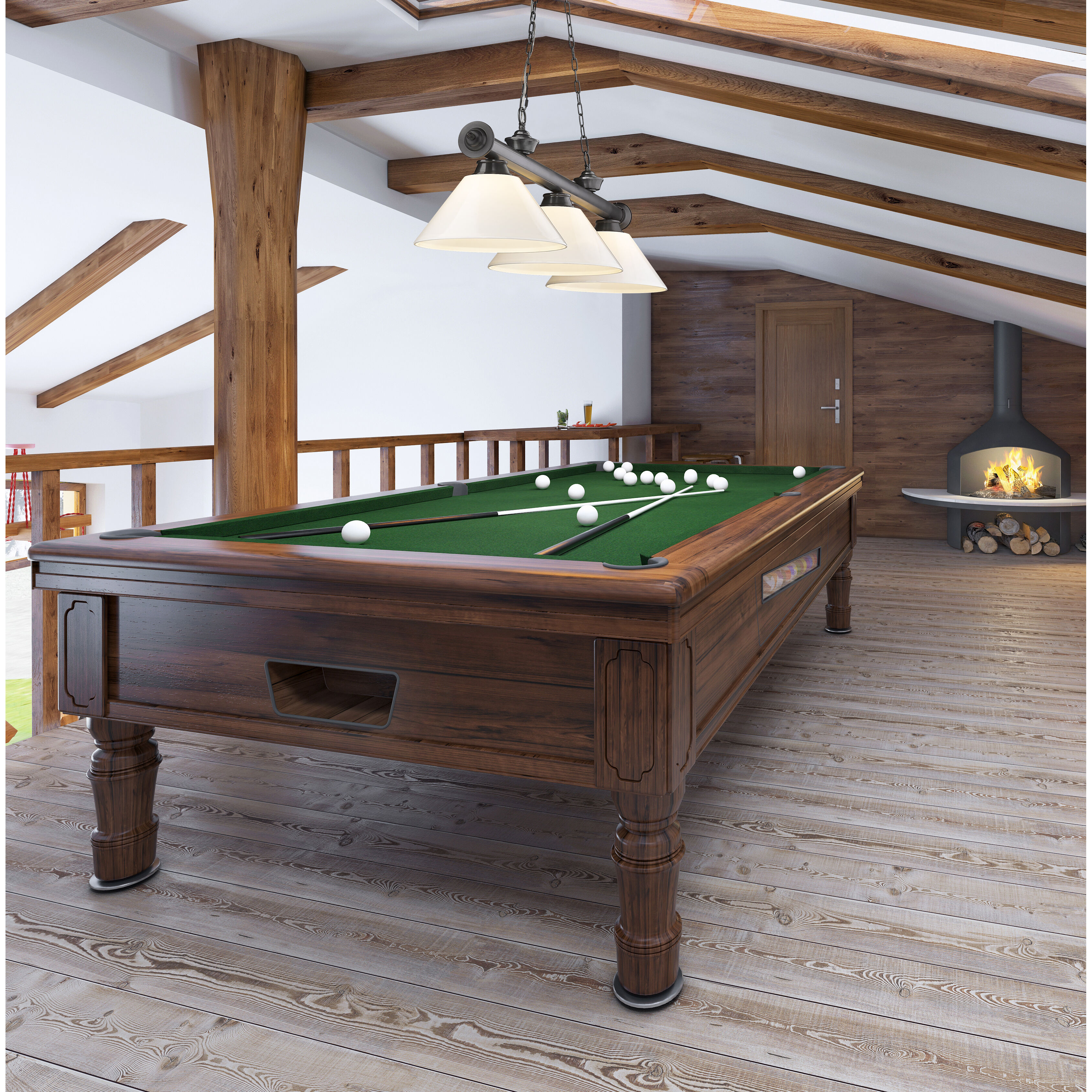 Cordon 3 Light 57.25 inch Bronze Plate Billiard Ceiling Light in White Plastic