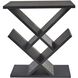 Zig Zag 12 inch Black Accent Table
