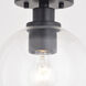 Marshall LED 8 inch Matte Black Semi-Flush Mount Ceiling Light