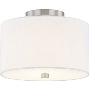Textile Collection 2 Light 11.00 inch Semi-Flush Mount