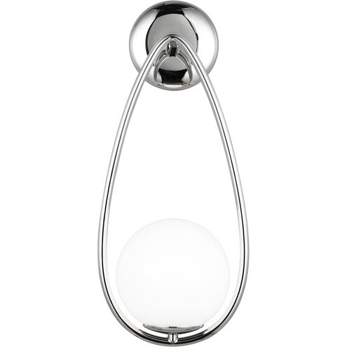 AERIN Galassia 1 Light 8 inch Polished Nickel Wall Bath Fixture Wall Light