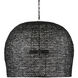 Piero 3 Light 31.5 inch Satin Black Pendant Ceiling Light, Large