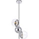 Eclipse 3 Light 17.5 inch Chrome Pendant Ceiling Light