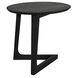 Cantilever 22 X 20 inch Charcoal Black Accent Table