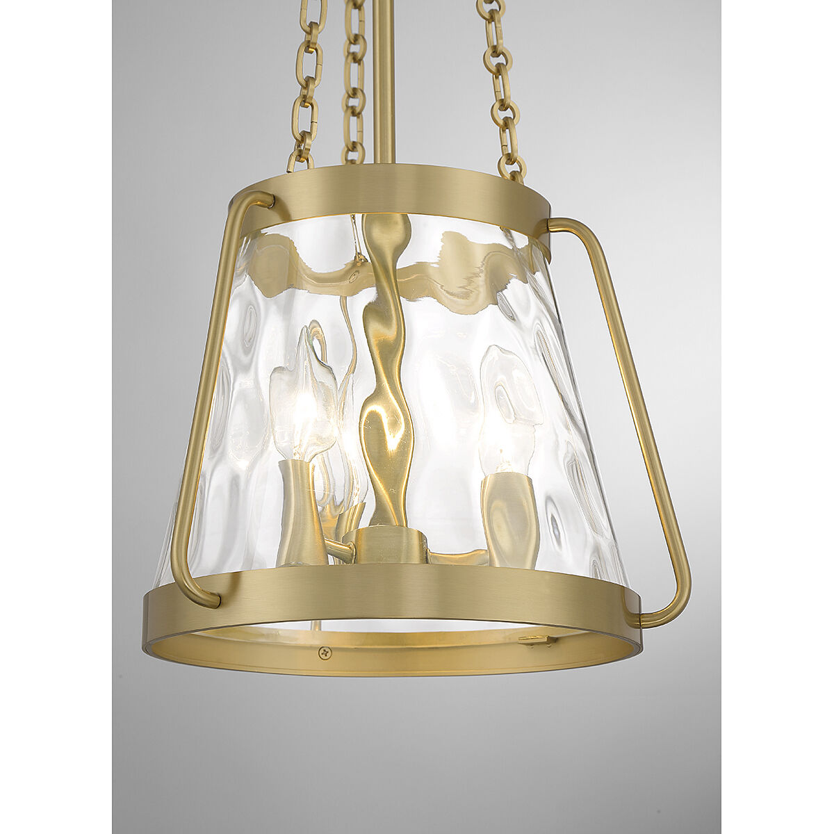 Crawford 3 Light 12 inch Warm Brass Pendant Ceiling Light