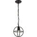 Octavia 1 Light 7.9 inch Dark Brown Pendant Ceiling Light in Dark Bronze