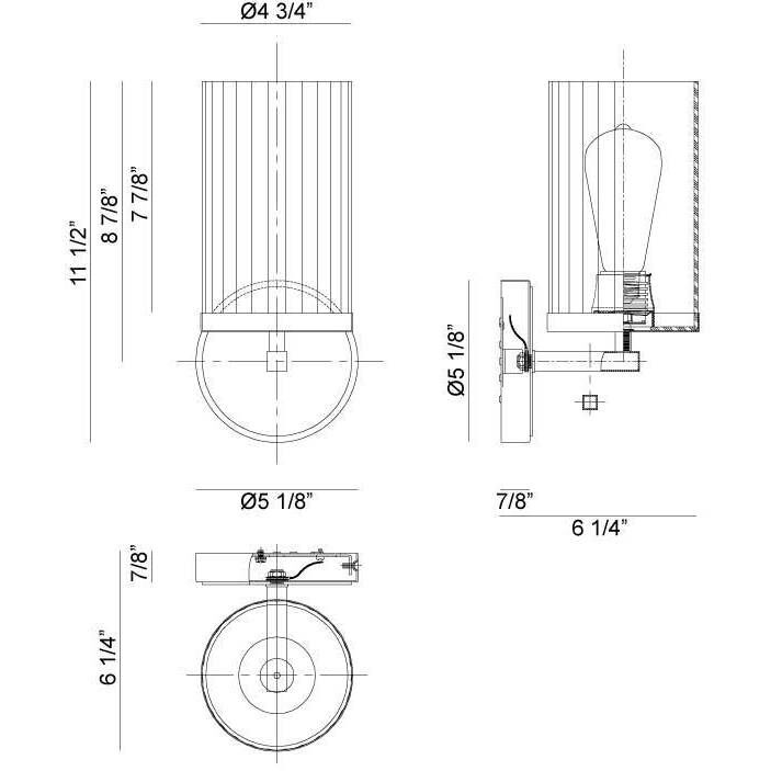 Liberty Wall Sconce Wall Light in Chrome