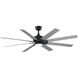 Levon Custom Brushed Nickel 27.87 inch each Fan Blade, for 64 inch blade sweep
