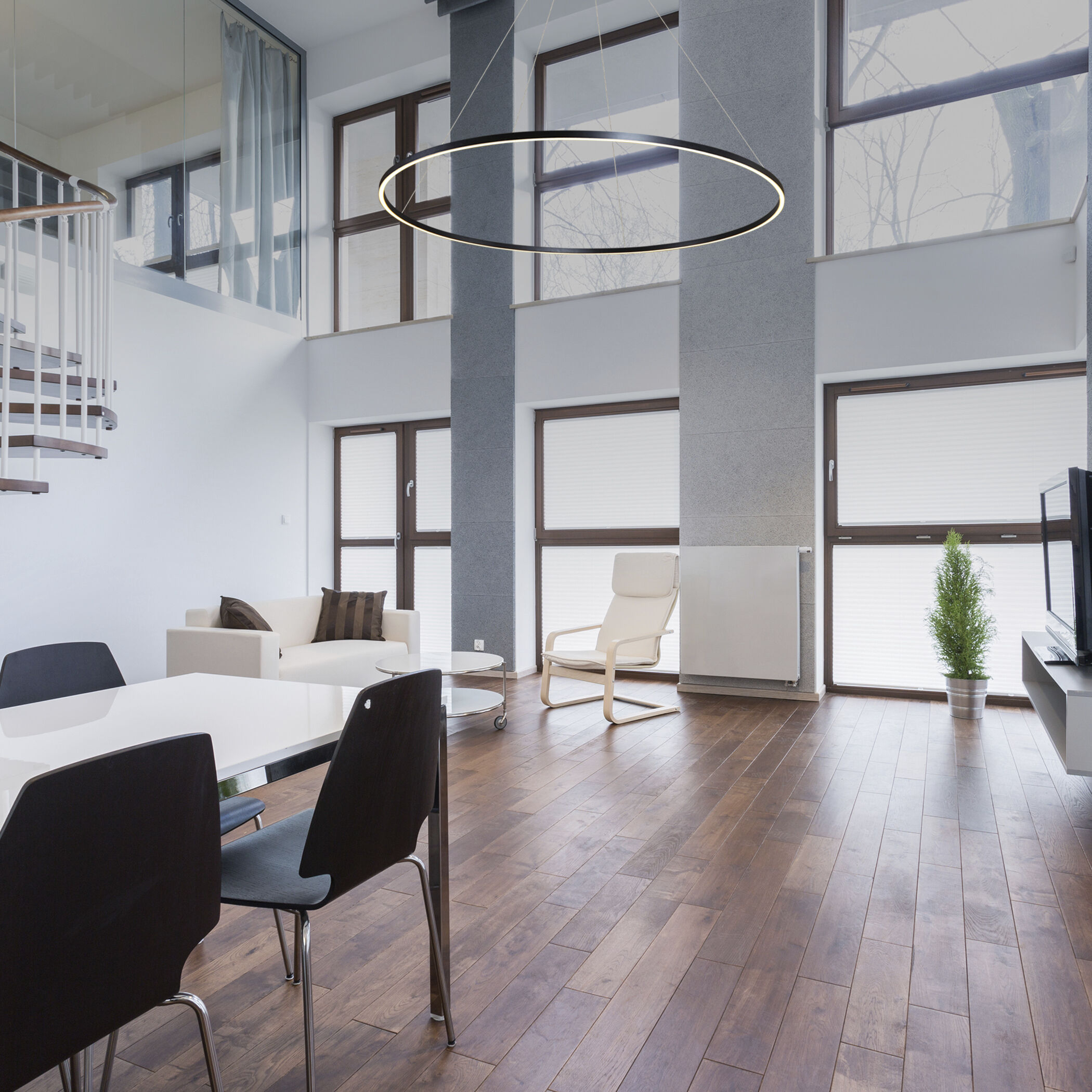 Tania 60 inch Black Chandelier Ceiling Light