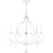 Chesterfield 5 Light 22 inch Antique White Chandelier Ceiling Light