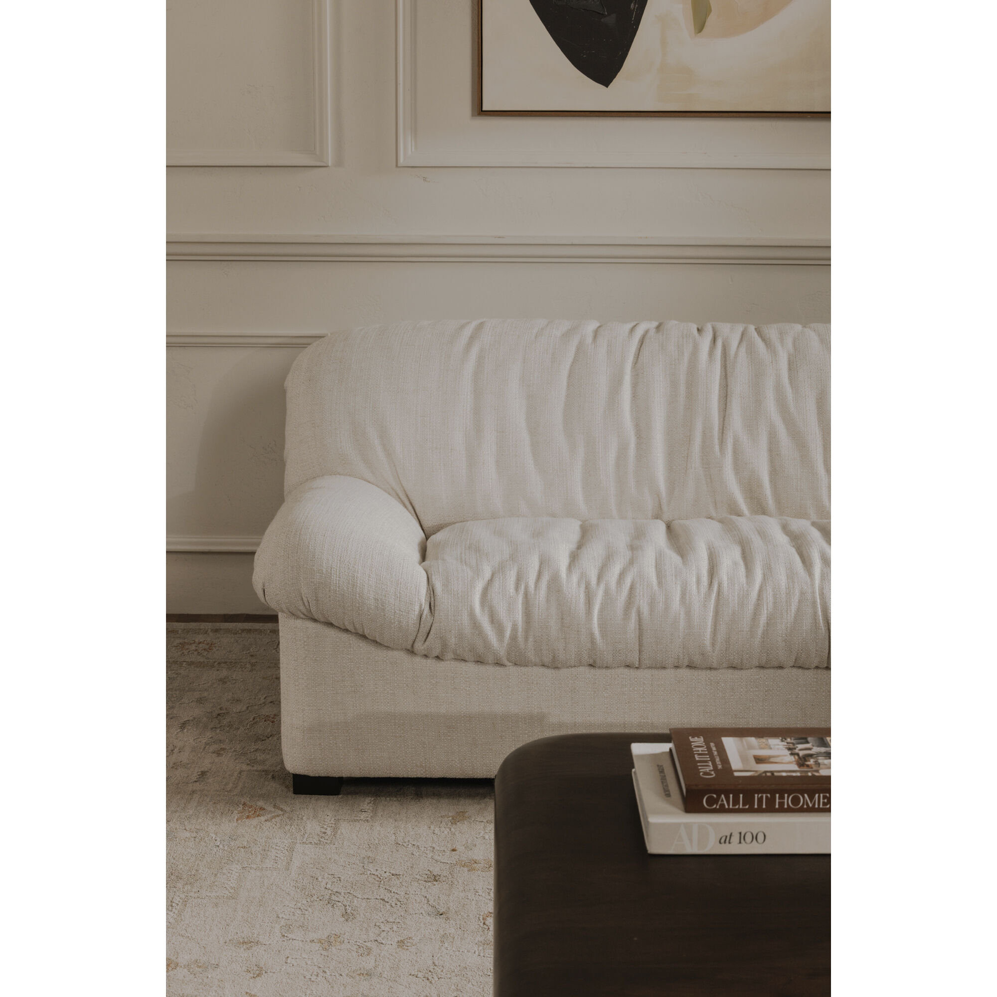 Halston White Sofa