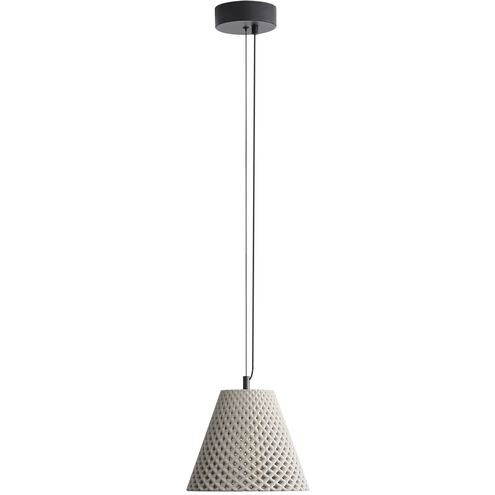 Clarus LED 10 inch Grey Cement Pendant Ceiling Light
